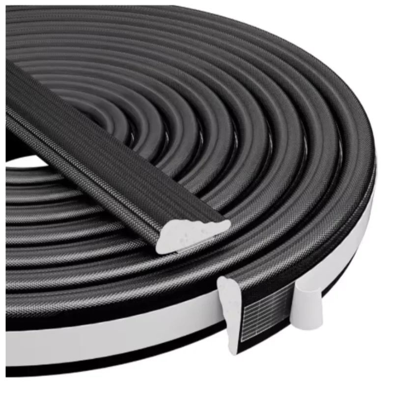 White Cladding Weather Stripping Seal Strip - Door and Window Noise Blocker and Gap Filler Foam Tape