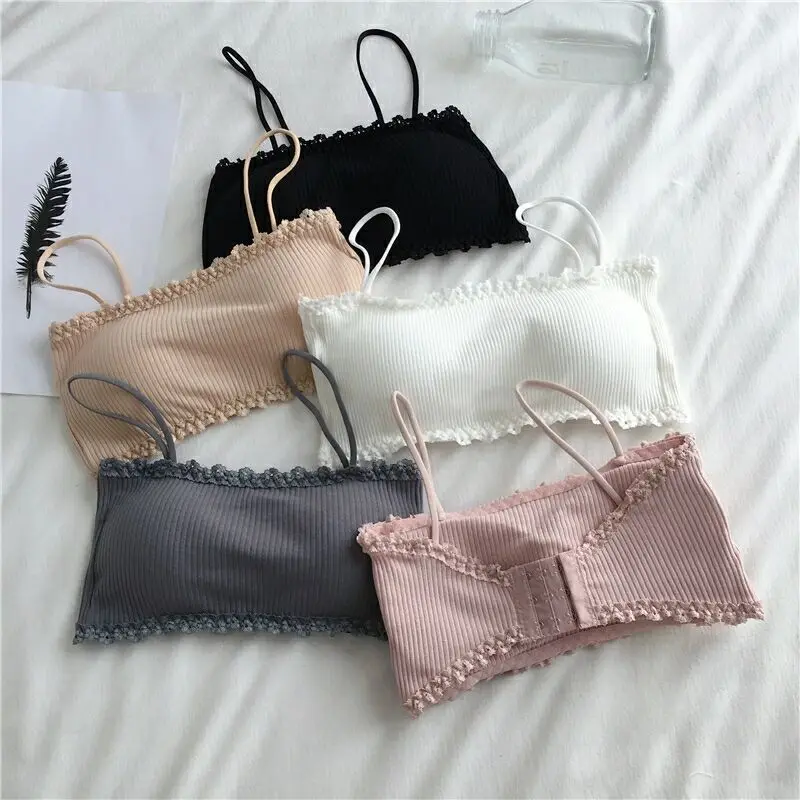 

Women's Cotton Bra Female Tube Top Bra Women's Suspender Underwear Beautiful Tank Top Seamless Comfort Bra Sport Bra Lace Tops
