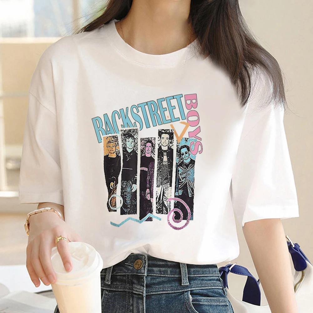 Backstreet Boys Dna 2022 투어 여름 탑 티셔츠 여성 2022 일본 그런지 웃긴 티셔츠 옷 커플 옷