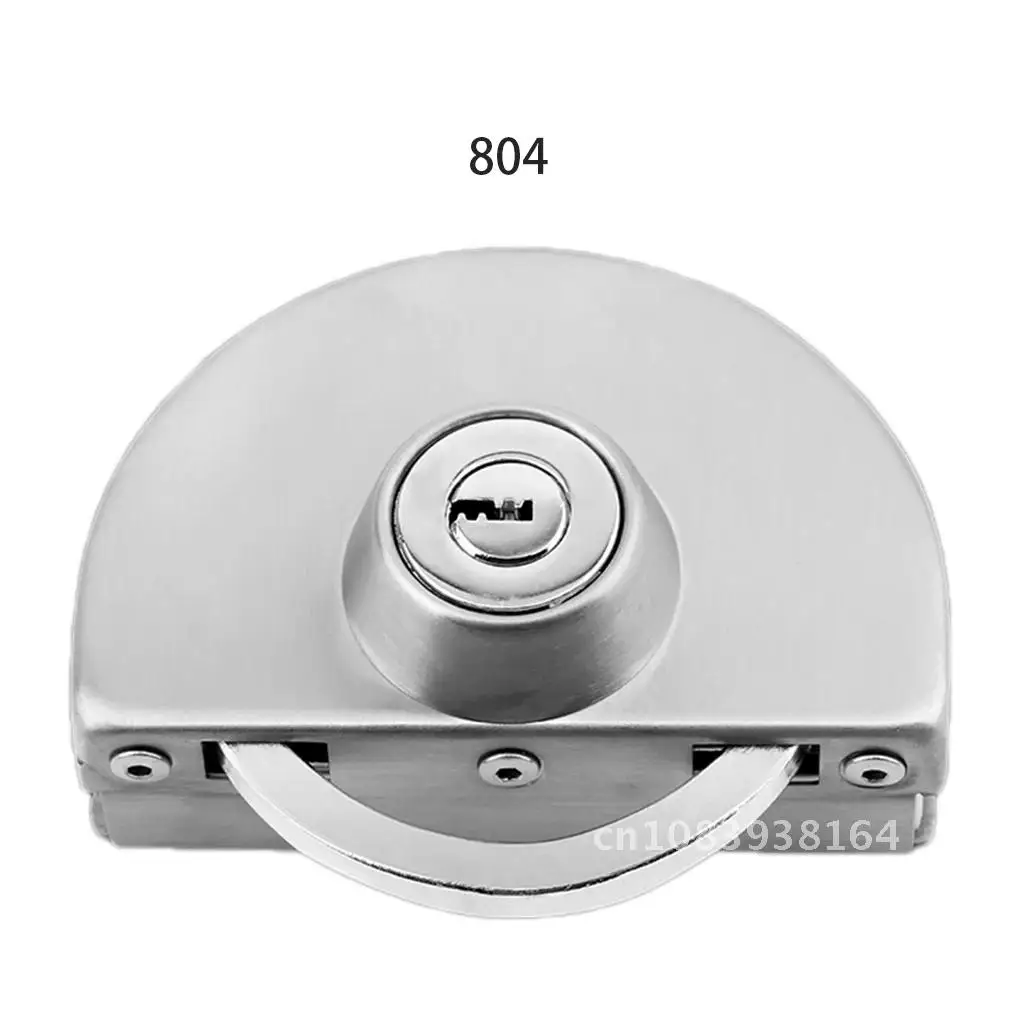 

Stainless Steel Central Lock Glass Door Lock Free Punch Double Bolt Push-Pull Frameless Glass Door Lock Hardware Accessories