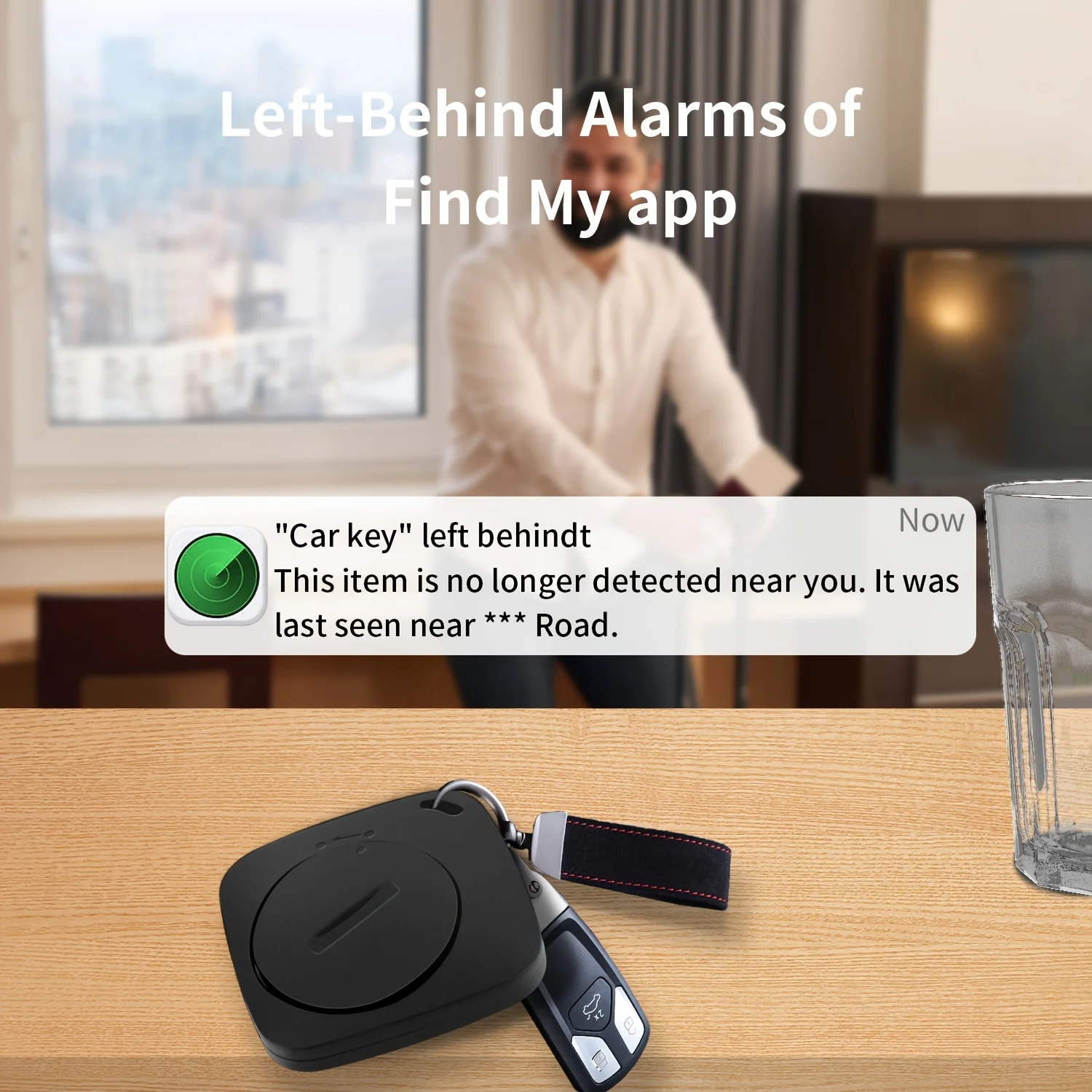 Compact Smart Bluetooth GPS Tracker with Global SOS Locator and Anti-Lost Features