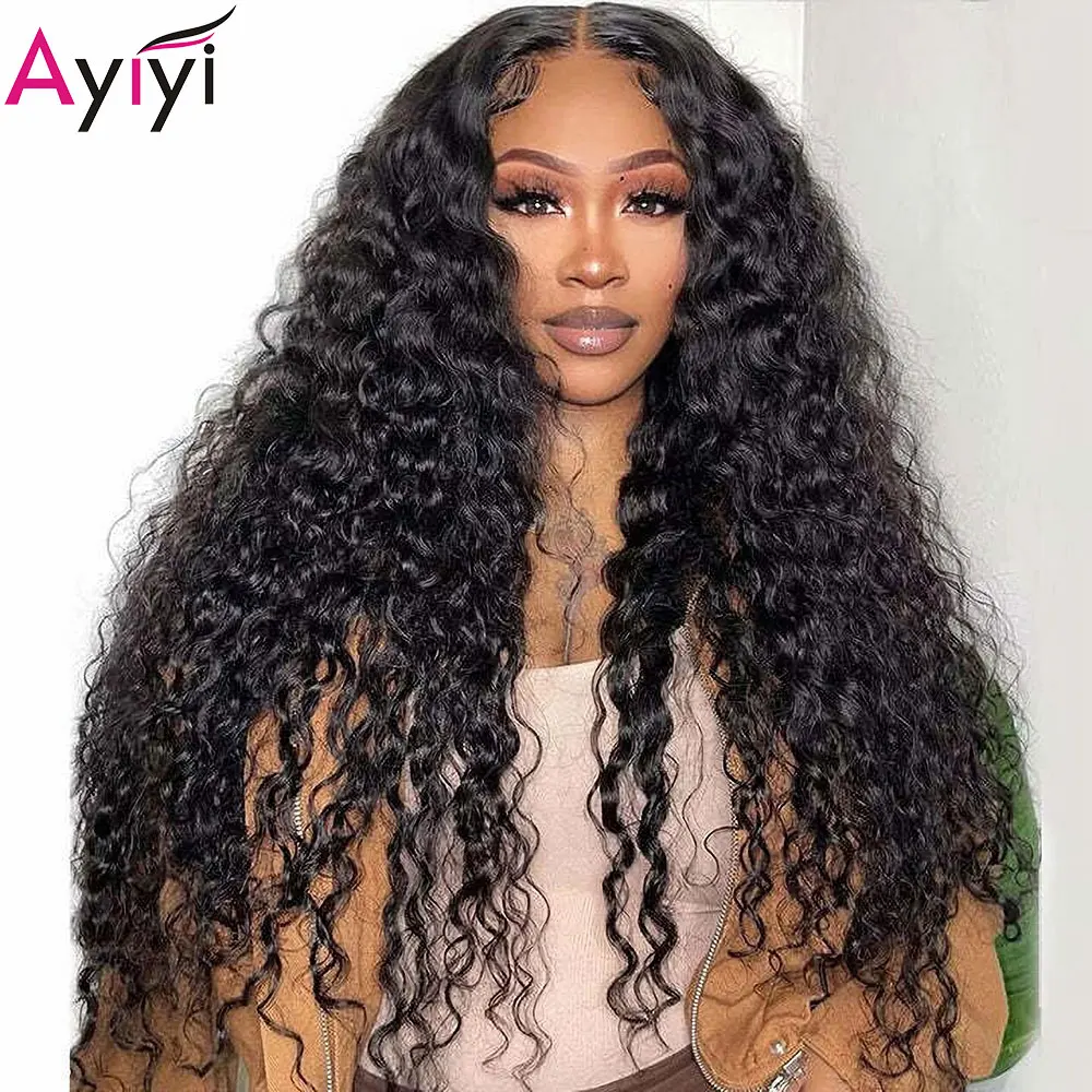 

5x5 Hd Closure Curly Human Hair Wigs Hd Lace Deep Wave Closure Wig Human Hair For Women Pre Plucked Deep Curly Lace Closure Wig