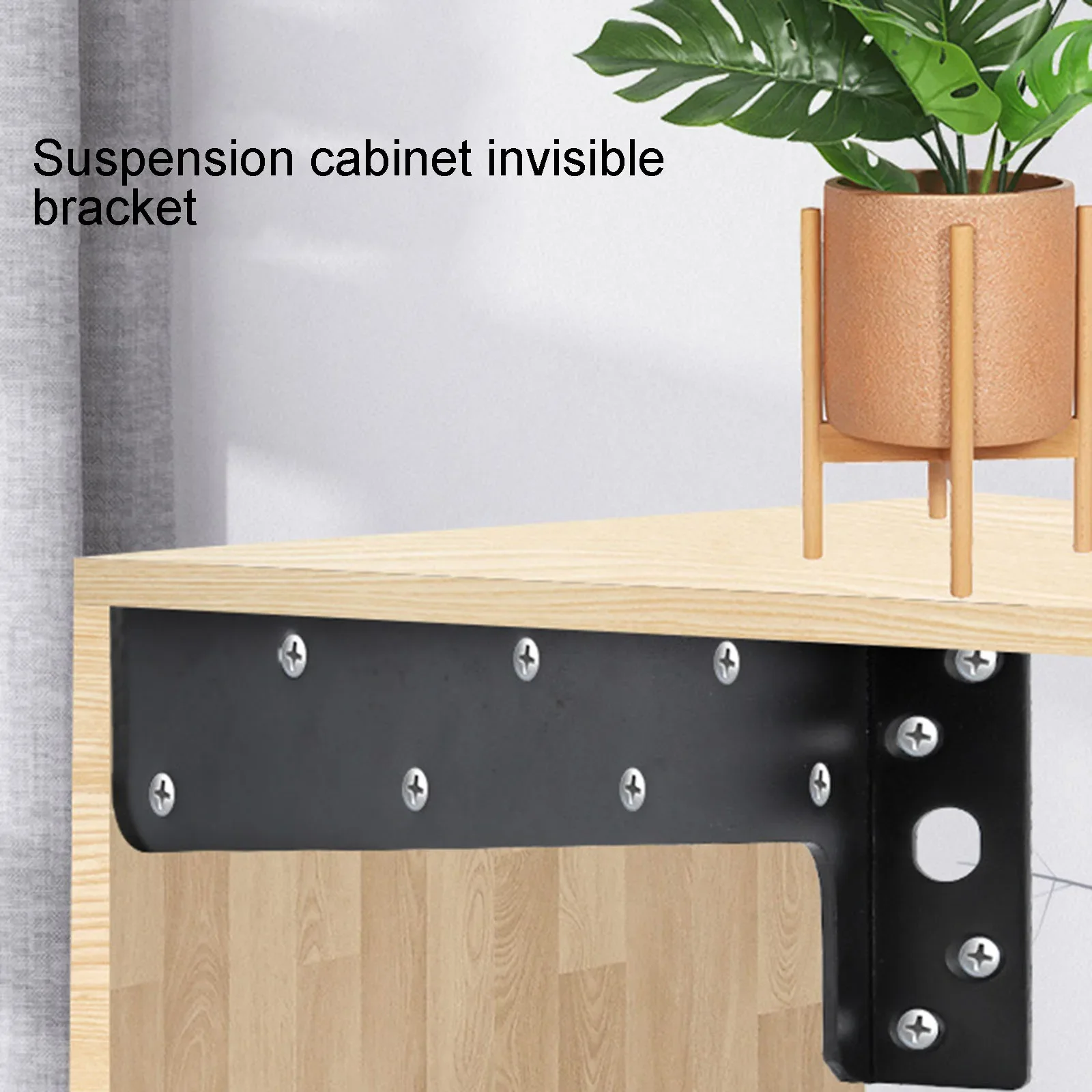 Heavy Duty Triangle Bracket Thick Suspension Bracket for Wall Mounted TV Stands Dressers Drawer Shelves Chests and More