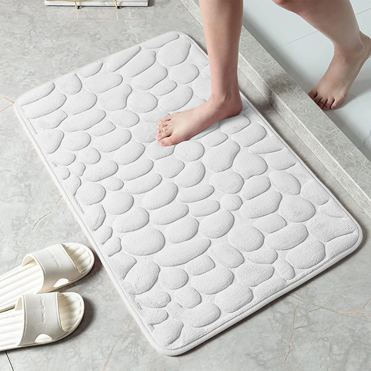 

Memory cotton bathroom floor mat, anti slip mat Rug