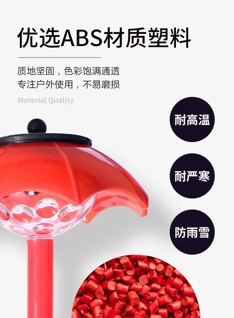 Description Picture 3 of itemMini Umbrella LED Solar Garden Light Outdoor Solar Lighting Waterproof ABS Solar Lawn Light Patio Garden Decoration Gradient