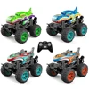 Spray RC CAR 1:18 2.4g Remote Control Shark Head Monster-Car 360 Degree Rotating Dance Stunt Spray Car with Lights Kids Toy 2