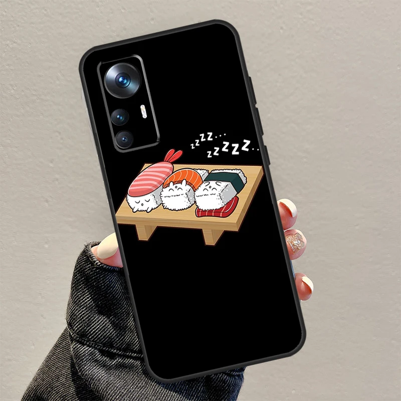 Kawaii Sushi Crowd Design Phone Case