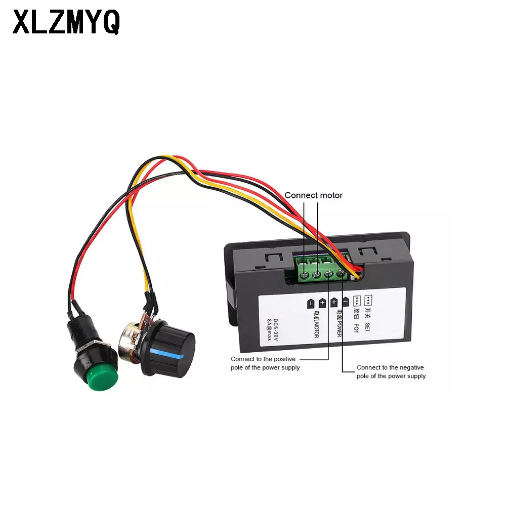 DC 6V 12V 24V Adjustable PWM DC Motor Speed Controller CCM5D Digital Display Regulator LED Motor Controller Speed Regulator
