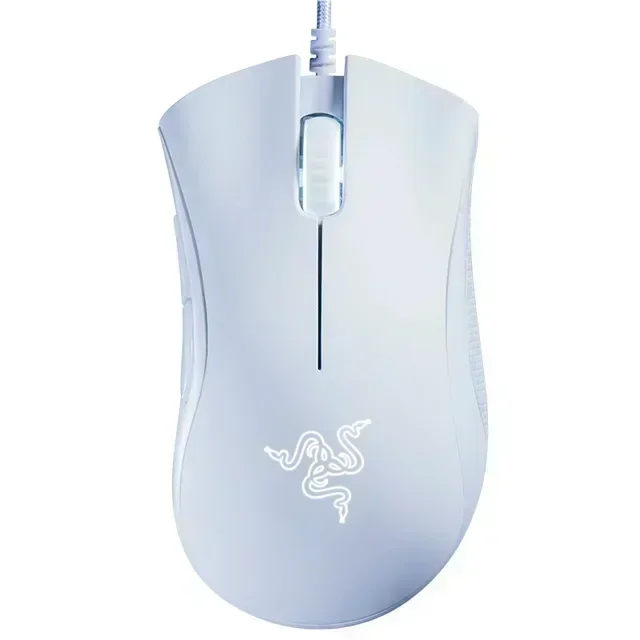 Razer DeathAdder 필수 유선 게이밍 마우스, 노트북 PC 게이머용 6400DPI 광학 센서, 5 개의 독립 버튼