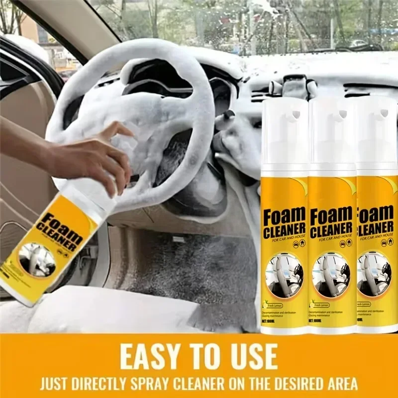 Advanced Multifunctional Interior Foam Cleaner for Leather and Upholstery Cleaning