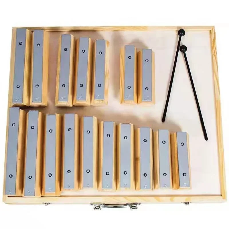 17 Tone Bar Orff Children Early Education Instrument Sound Brick Aluminum Plate Harp Sound Block Musical Percussion Instruments