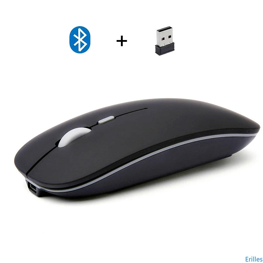 Dual Mode Bluetooth 5.0 Wireless Slim Mouse Gaming Pc Mini Laptop Usb Computer Accessories Desktop wireless mouse gaming mouse wireless gaming mouse wireless optical mouse