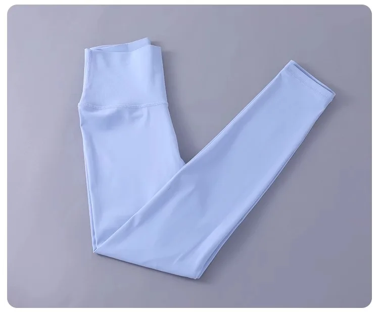 Nackte, eng anliegende Fitnesshose, Damen-Stretch-Sporthose, Leggings, Laufen, Übergröße, Frühlings- und Sommer-Yogahose – Detail 21