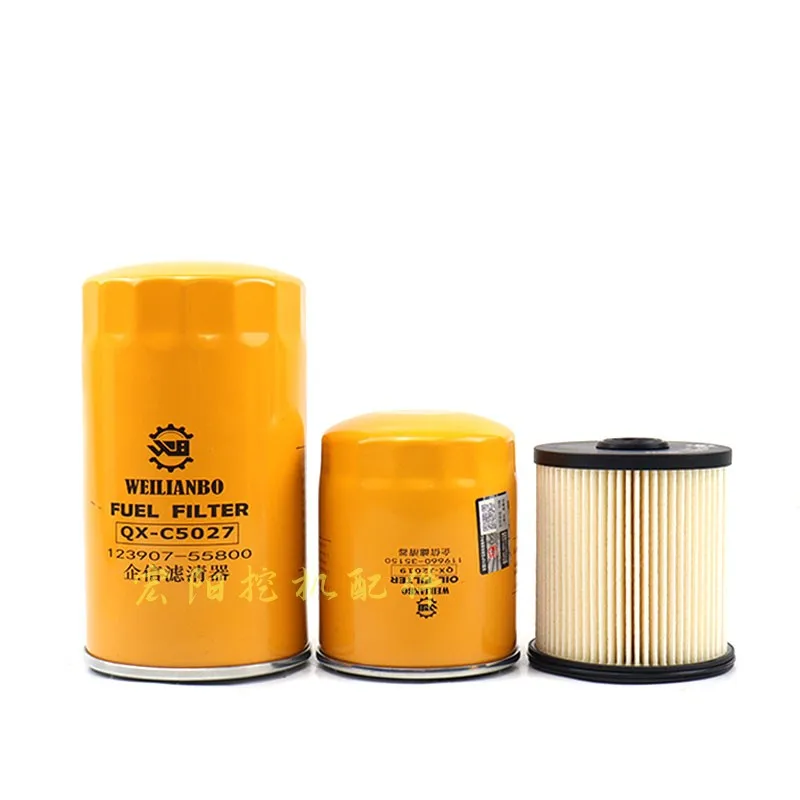 For Doosan DX55 DX60 DX75-9c engine oil grille diesel filter air