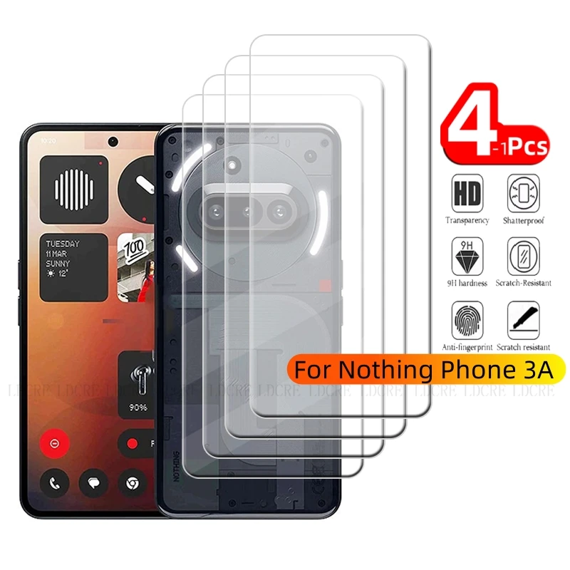 Transparent Tempered Glass Screen Protector - 4-Pack, Clear & Durable for Enhanced Display Protection