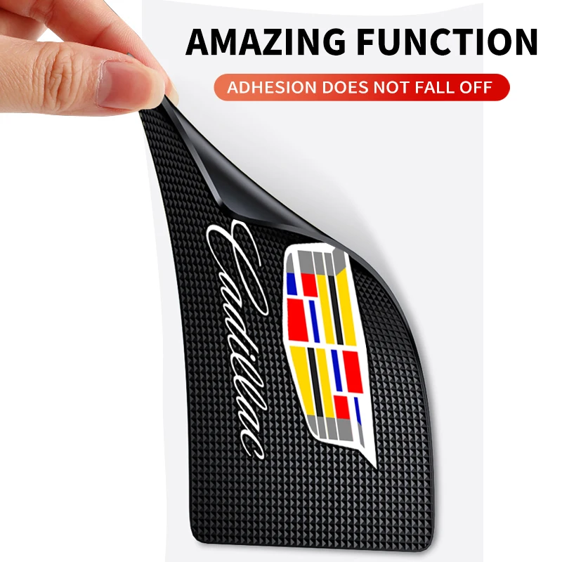 캐딜락 에스컬레이드 CTS ATS SRX STS XT5 XT4 XT6 XTS CT4용 차량 미끄럼 방지 패드 대시보드 폰 홀더 접착 매트 액세서리