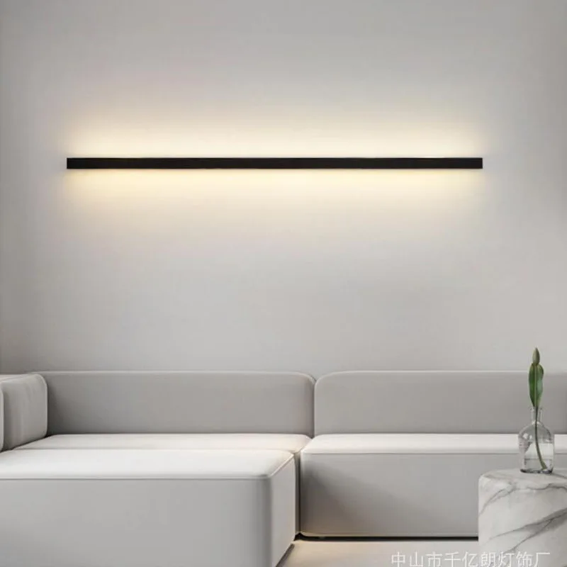 Led Wall Lamp Modern Long Wall Light For Home Bedroom Living Room Surface mounted Sofa background Wall Sconce Lighting Fixture 3
