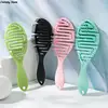 Wet Brush Pro Flex Dry ,Curved Comb, Massage Comb Fluffy Shape, Ribs Curling Comb,Can Be Used On Wet Hair For Easy Detangling 1