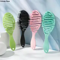 Wet Brush Pro Flex Dry ,Curved Comb, Massage Comb Fluffy Shape, Ribs Curling Comb,Can Be Used On Wet Hair For Easy Detangling 1