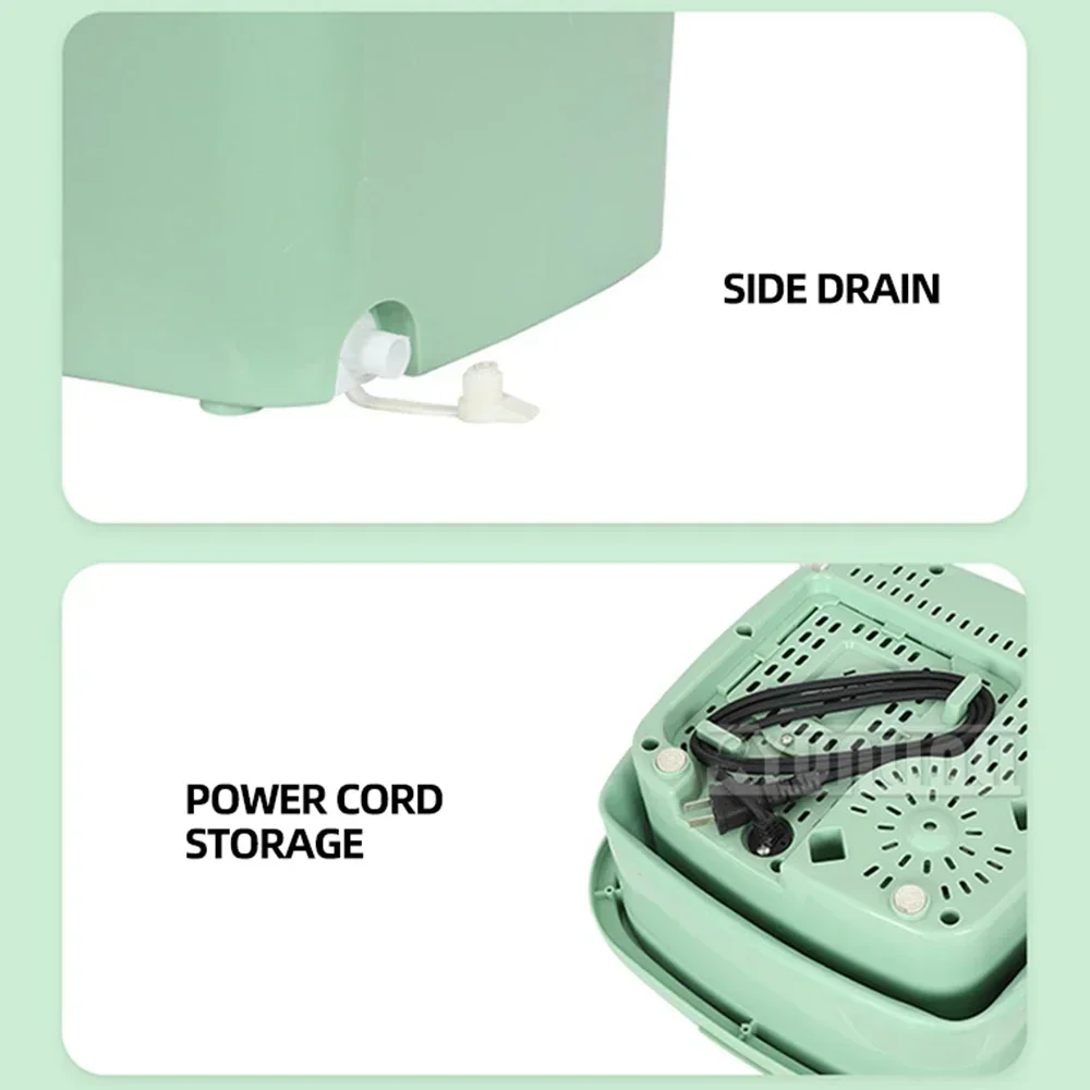 25L Large Capacity Portable Folding Washing Machine Automatic Mini Underwear Washing Machine 5