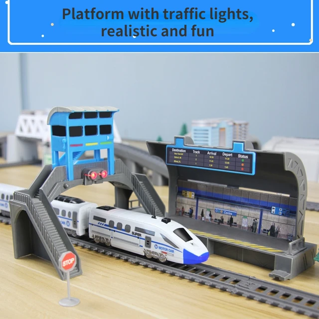 Electric Train High Speed Train Model Railway Track Harmony Rail Toy Car  Assemble DIY Set Children Christmas Gift Toy for Boy 4