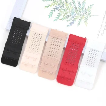 5-pack 2-row 2-hook adjustable bra extender straps for women – elastic extension with soft fabric backing