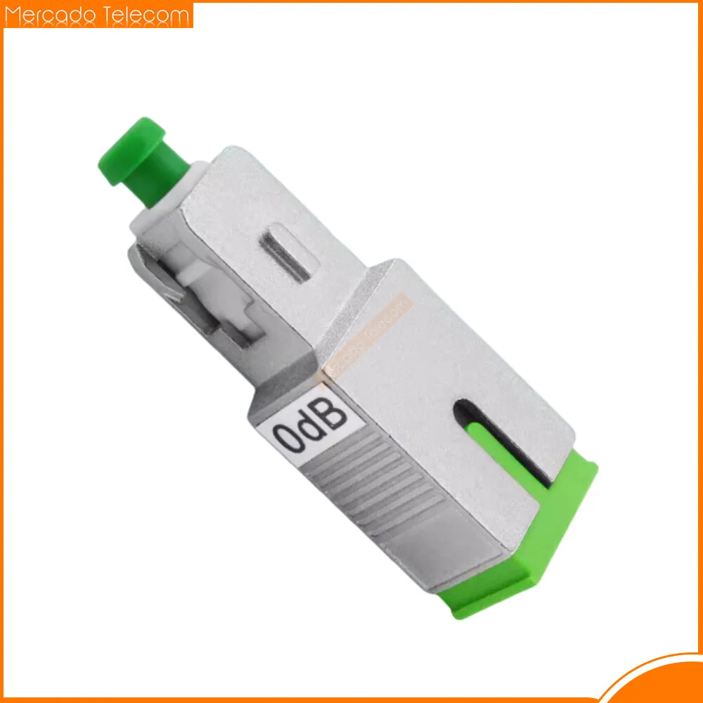 Fiber Optic Adapter Optic Fiber Attenuator Connector 0dB SC/APC Female-SC/APC Male SM-9/125 Fiber Optic Adapter Flange Coupler