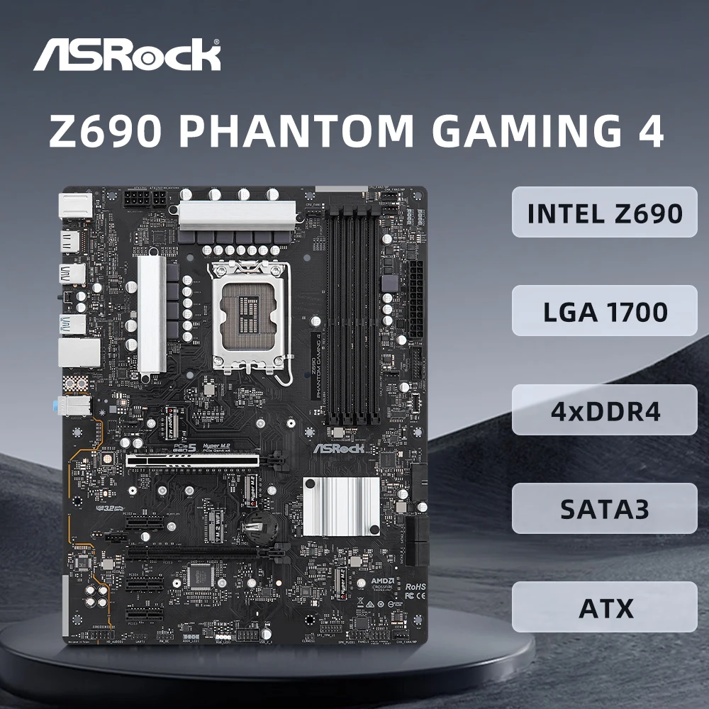 ASRock Z690 PHANTOM GAMING Motherboard Support Socket LGA1700 i9