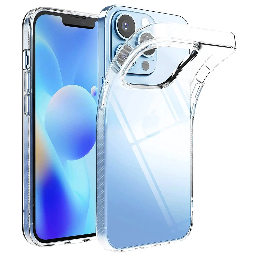 Ultra Thin Clear Case For iPhone 13 12 11 Pro XS Max XR X Soft TPU Silicone For iPhone 12 Mini 6 7 8 Plus Back Cover Phone Case iphone 13 pro max leather case