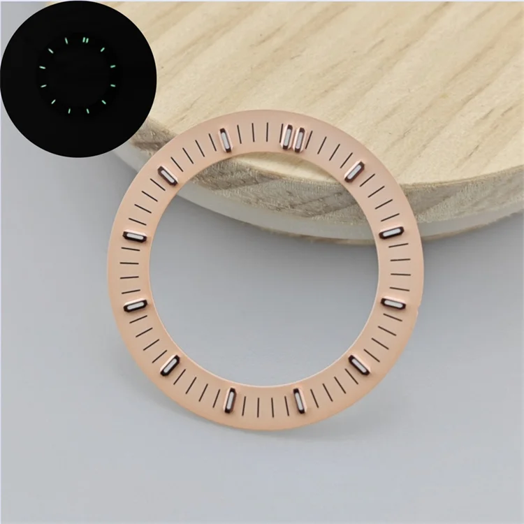 Hollow Dial Circle with Green Luminous Watch Accessories and Pins, 31mm
