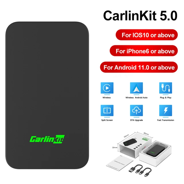 CarlinKit-adaptador inalámbrico de CarPlay para coche, dispositivo