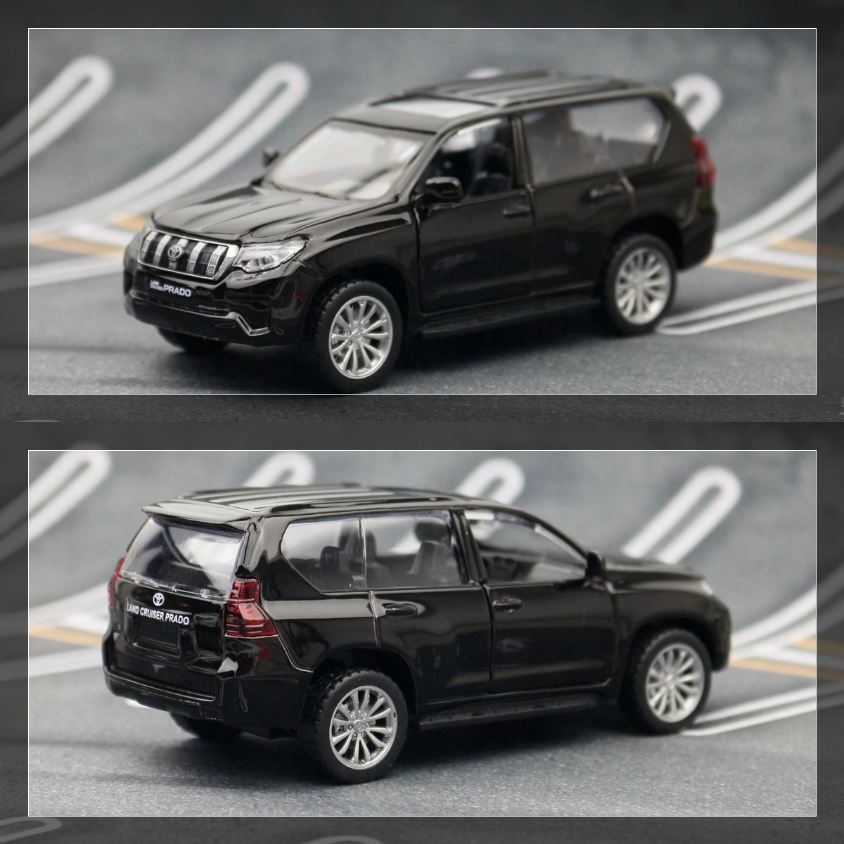 1/43 Toyota Land Cruiser Prado Car Toy For Children Diecast Metal Sport SUV Miniature Model 1:43 Pull Back Collection Gift Boys 3