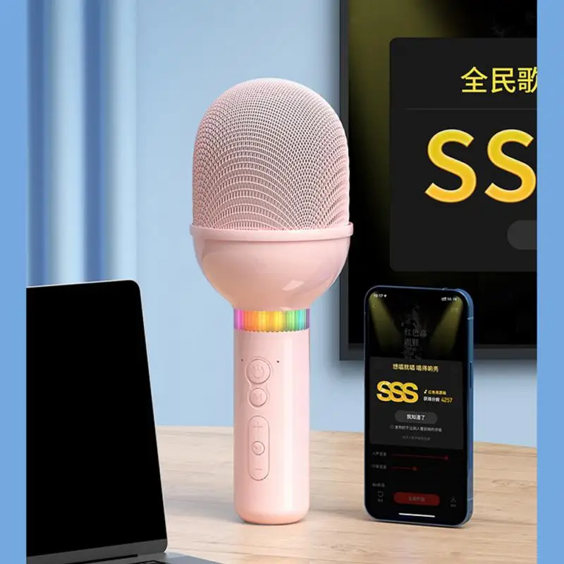 S8MAX 무선 마이크 홈 가라오케 음악 플레이어, 오디오 통합 지능형 소음 감소 스피커