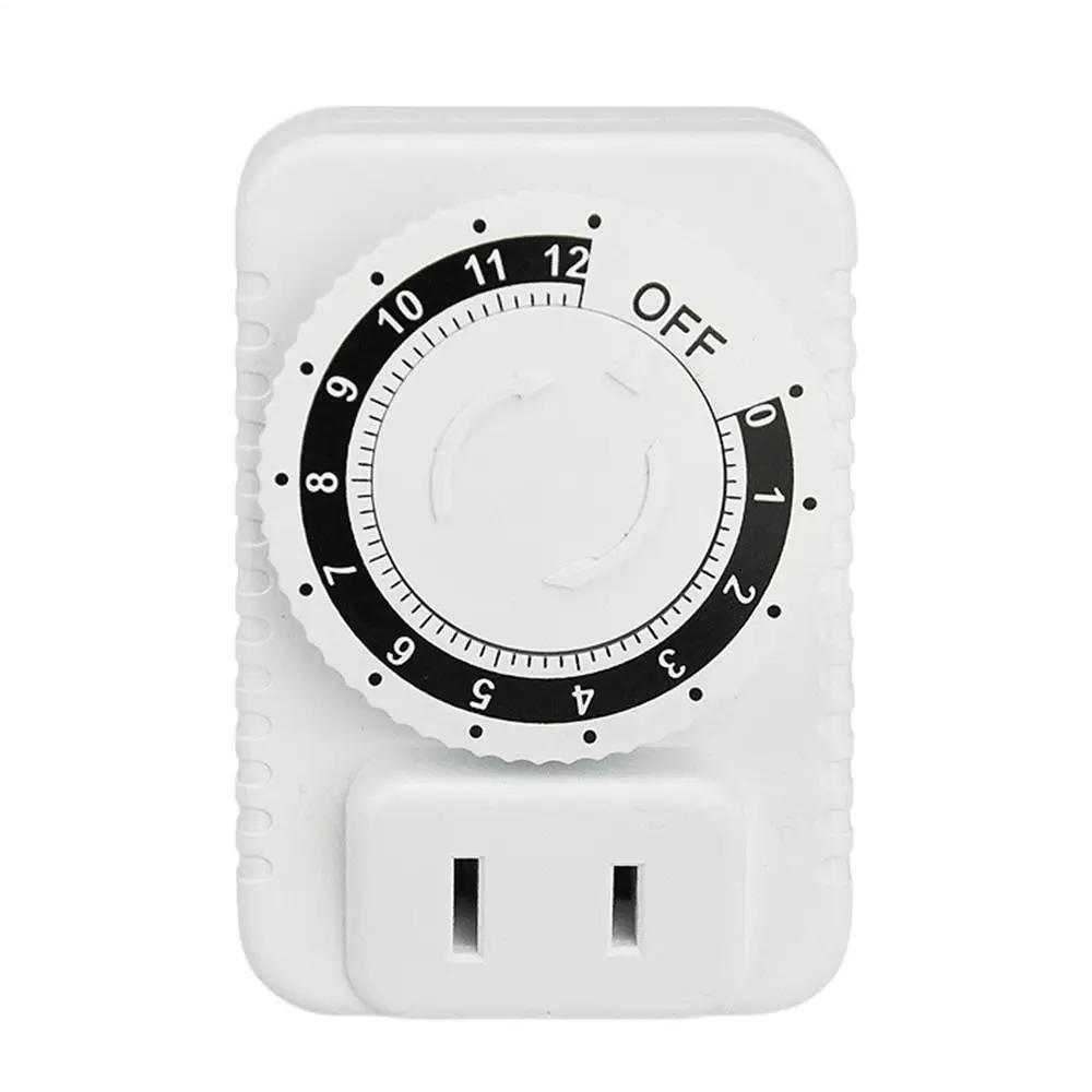 Timer Outlet Indoor Home Mechanical Timers Outlet Auto Shut off User-Friendly Versatile Function Socket for Vacation Security