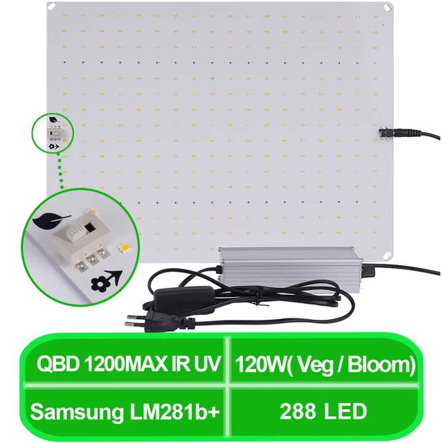 120W Samsung Lm281B Teljes Spektrum Led Grow Könnyű Zöldség És Virágzás Fitolamp Növény Spektrumú Hidroponikus Lámpa Üvegházhatású Virág