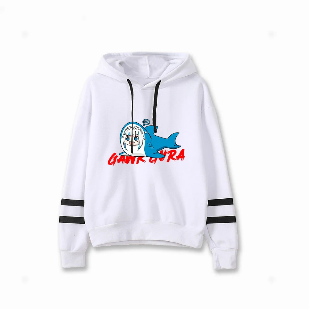 Gawr Gura Little Shark Japanese Hoodies Sweatshirt Parallel Bars Hot Trend Long Sleeve Casual Streetwear Pullovers Clothes