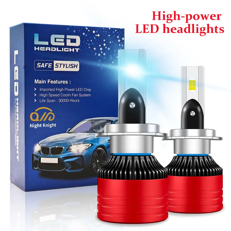 

2PCS 100W 18000LM H4 LED Headlights Hi/lo Beam LED H7 H11 H9 HB3 HB4 Car Headlamp 9005 9006 H8 H1 H3 Front Fog Lights 12V 6000K