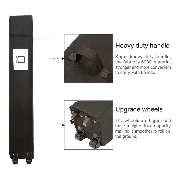 Quasar Kültéri Napellenzők Tartókeretekhez Összecsukható Kemping -Lombkorona Kerti Sátrak Erkély Napellenző Napsejtek 10 × Ft - Image 5