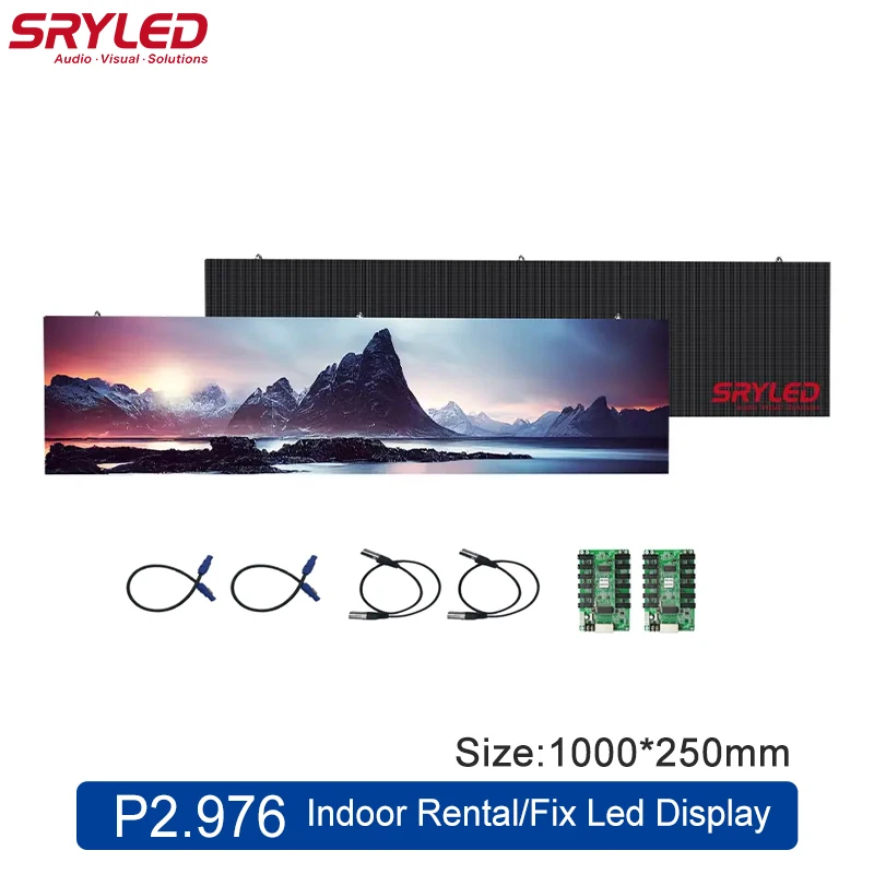 Sryled Bussiness Rental Led Video Wall Indoor P2.976 1000 × 250Mm Centro Commerciale Pubblicità Sfondo Display A Led Schermo Pixel