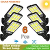 1~6PCS Solar Street Light LED Solar Garden Lamp 3Mode Outdoor Waterproof Motion Sensor Solar Wall Lighting For Patio Garden 1
