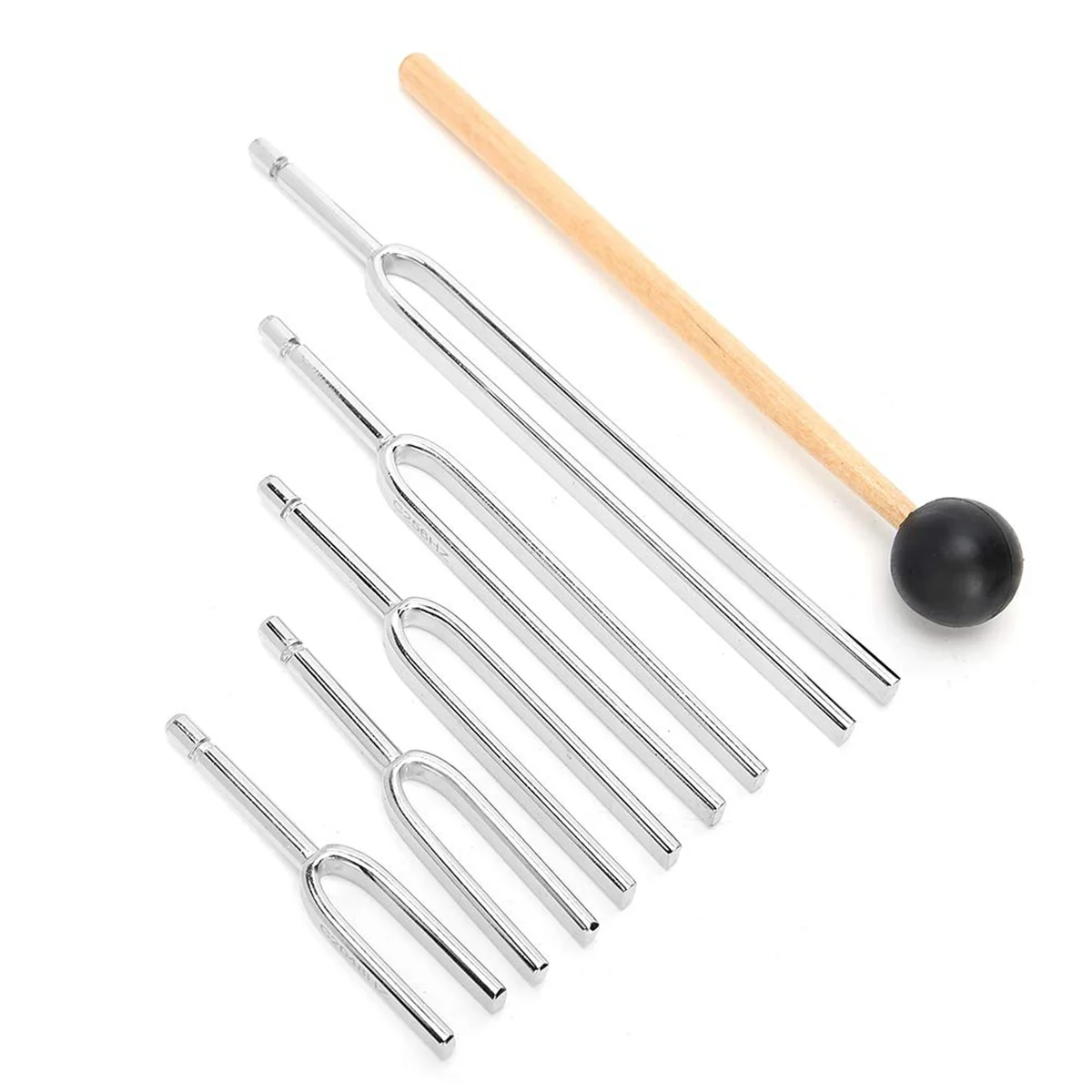 128HZ 256HZ 512HZ 1024HZ 2048HZ Aluminum Alloy Tuning Fork Sound Healing Tool Set Tuning Fork Sound Healing Tool Set 6