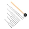 128HZ 256HZ 512HZ 1024HZ 2048HZ Aluminum Alloy Tuning Fork Sound Healing Tool Set Tuning Fork Sound Healing Tool Set 6