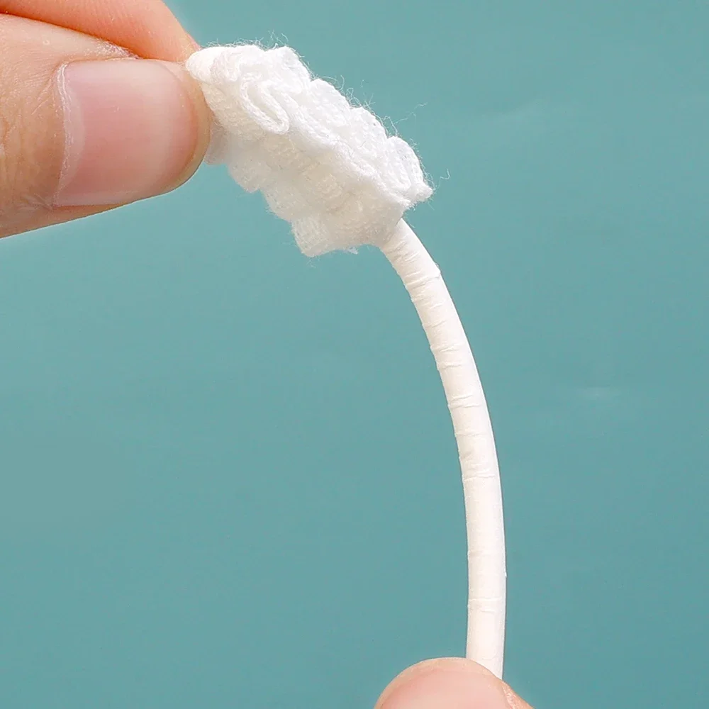30PCS/box Baby's Oral Cleaner Newborn Baby's Deciduous Teeth Soft Toothbrush Baby 0-3 Years Old Tongue Coating Gauze Cotton Swab
