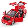2023 metal 1:32 Tesla MODEL X Alloy Car Model Diecasts & Toy Vehicles Kid Children Christmas Gifts Boy Toy soung and led light 4