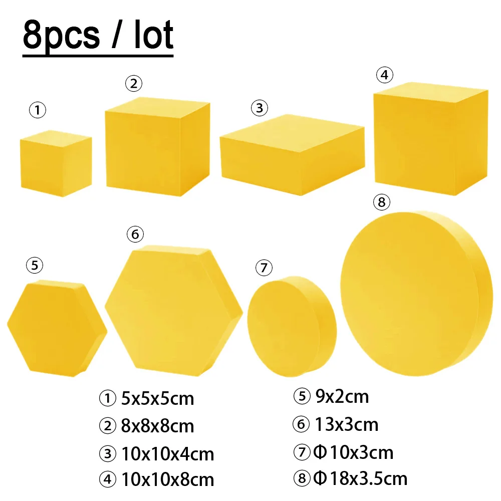 8 pcs Yellow set