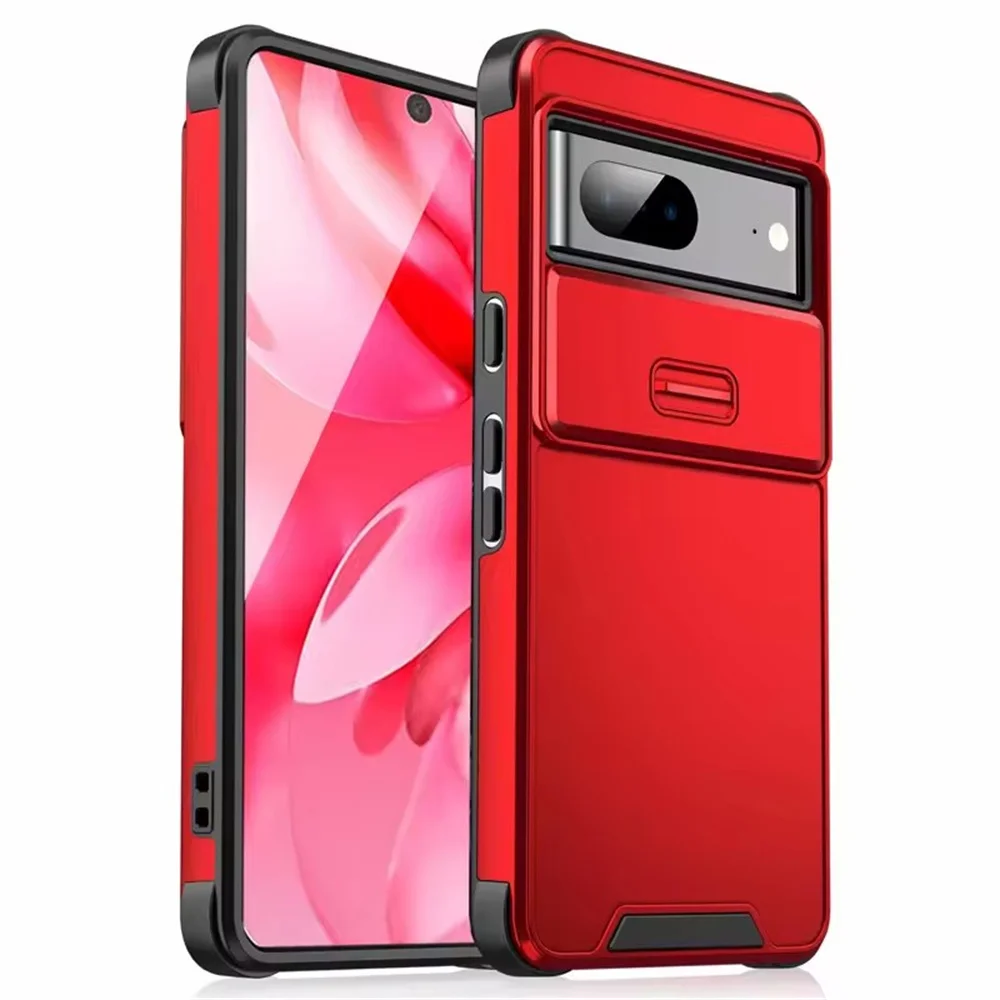 Slide Camera Protector Shockproof Phone Case with Lens Protective Armor Cover