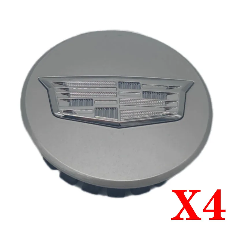 Set Of 4pcs 66mm Wheel Center Hub Caps 9597375 9595439 For Cadillac Dts Srx Xlr Cts Ats Xts