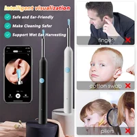 Nettoyeur visuel de cire d'oreille avec caméra, Endoscope d'élimination du cérumen en toute sécurité avec caméra de 5M, Otoscope lumineux, outils de nettoyage des oreilles, soins des oreilles 2