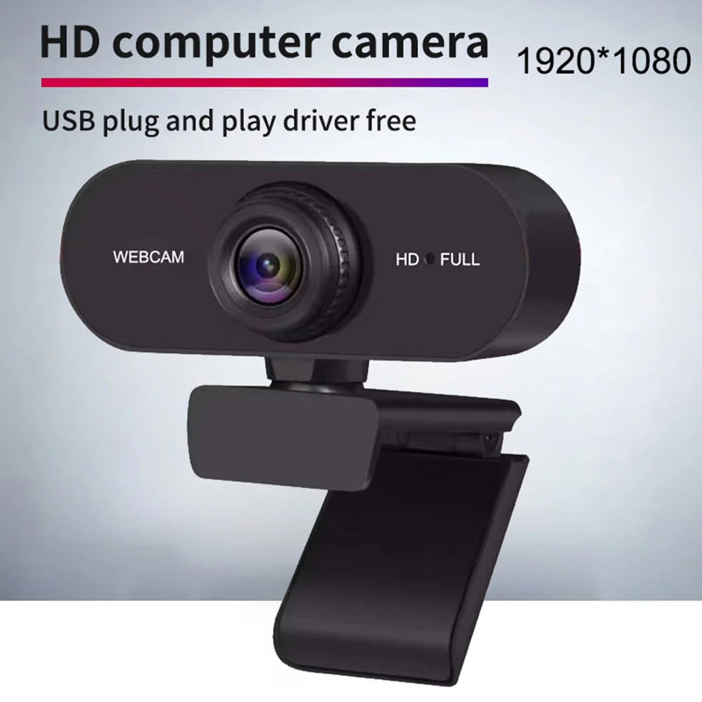 PC Webcam USB HD 1080P/2K Plug and Play with Microphone For PC/Laptop Conferencing and Video Calling