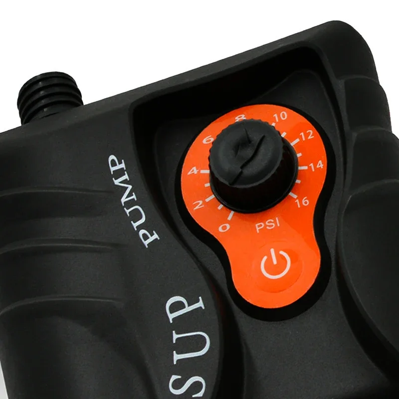 12V 0~16 PSI Electric Air Pump for Inflatable SUP Boat 110W for Outdoor Paddle Board PVC Boat Mattress